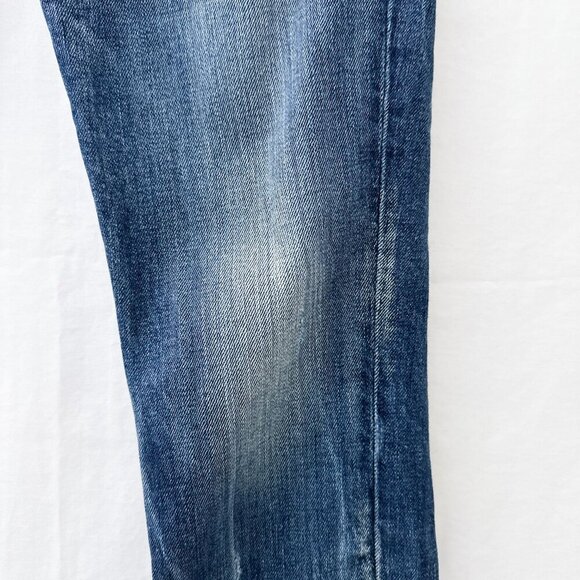 Lucky Brand Lola Skinny Reg Low-Rise Distressed Jeans Medium Wash Denim Women 27 - Picture 6 of 16